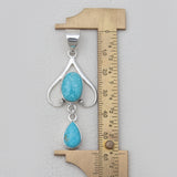 925 Sterling Silver Mexican turquoise Pendants