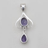 925 Sterling Silver Charoite Pendants