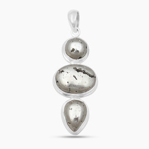 925 Sterling Silver Pyrite Pendants