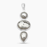 925 Sterling Silver Pyrite Pendants