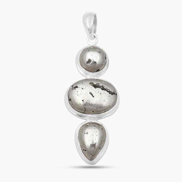 925 Sterling Silver Pyrite Pendants