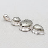 925 Sterling Silver Pyrite Pendants
