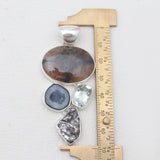 925 Sterling Silver Andalusite Pendants