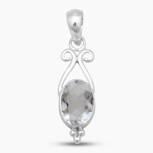 Crystal Silver Pendants