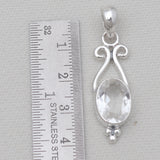 Crystal Silver Pendants