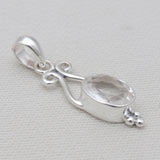 Crystal Silver Pendants