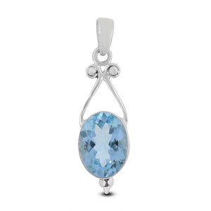 925 Sterling Silver Citrine Pendant