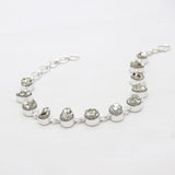 925 Sterling Silver Pyrite Druzy Bracelets