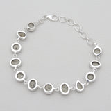 925 Sterling Silver Pyrite Druzy Bracelets