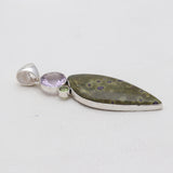 Tasmanian Serpentine Silver Pendants