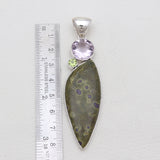 Tasmanian Serpentine Silver Pendants