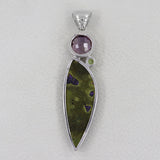 Tasmanian Serpentine Silver Pendants