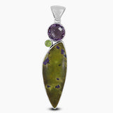 Tasmanian Serpentine Silver Pendants