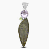 Tasmanian Serpentine Silver Pendants
