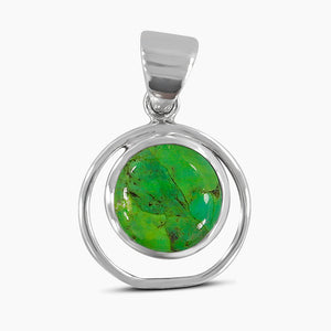 925 Silver Mohave Turquoise Pendants