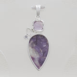 925 Sterling Silver Morado Opal Pendants