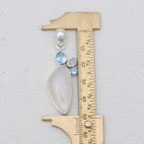 925 Sterling Silver Rainbow Moonstone Pendants