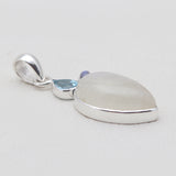 925 Sterling Silver Rainbow Moonstone Pendants
