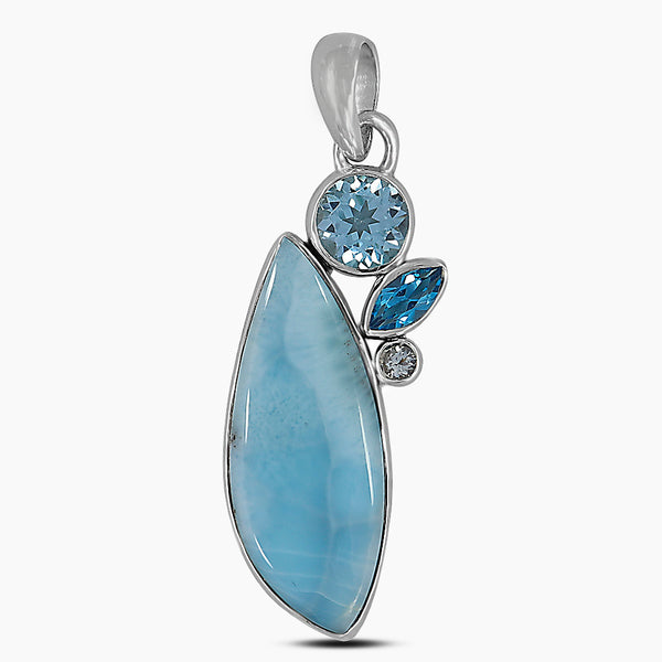 925 Sterling Silver Larimar Pendants