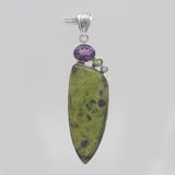 Tasmanian Serpentine Silver Pendants