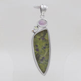 Tasmanian Serpentine Silver Pendants
