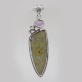 Tasmanian Serpentine Silver Pendants