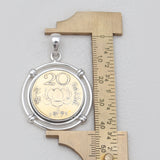 925 Sterling Silver Indian Coin Pendants