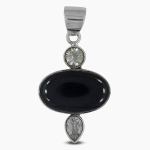 925 Sterling Silver Black Onyx Pendants