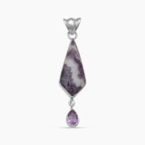 925 Silver Amethyst Lace Pendants
