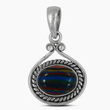 925 Silver Rainbow Calsilica Pendants