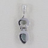 Blue Topaz Gemstone 925 Sterling Silver Pendant