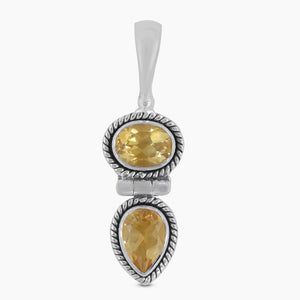 925 Sterling Silver Blue Topaz Pendants