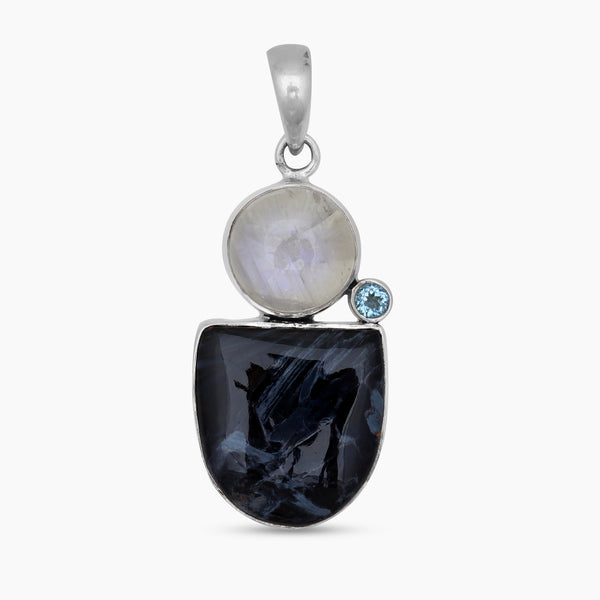 925 Sterling Silver Pietersite Pendants