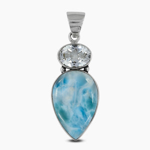 925 Sterling Silver Larimar Pendants