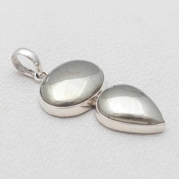 925 Silver Golden Pyrite Pendants