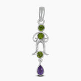 925 Sterling Silver Garnet Pendants