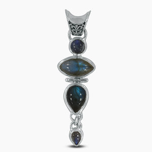 925 Sterling Silver Tourmaline Pendants