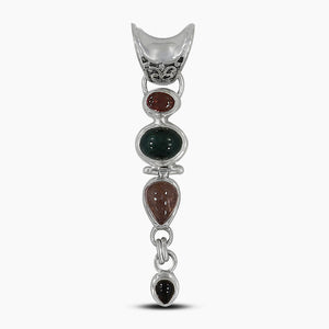 925 Sterling Silver Tourmaline Pendants