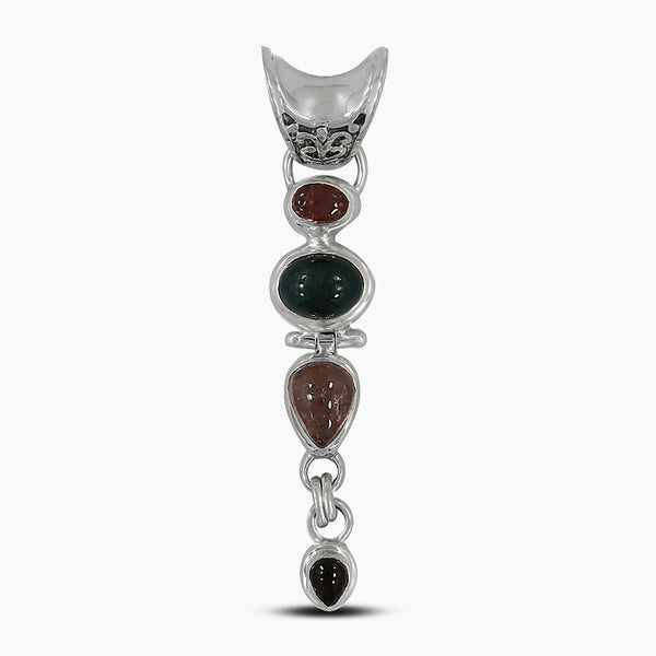 925 Sterling Silver Tourmaline Pendants