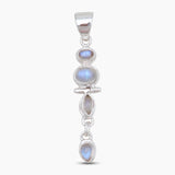 925 Silver Rainbow Moonstone Pendants