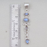 925 Silver Rainbow Moonstone Pendants
