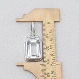 925 Sterling Silver Blue Topaz Pendants