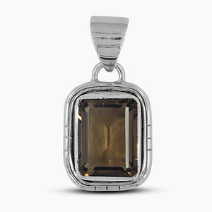925 Silver Smoky Quartz Pendants