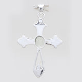 Green Amethyst Cross Pendants