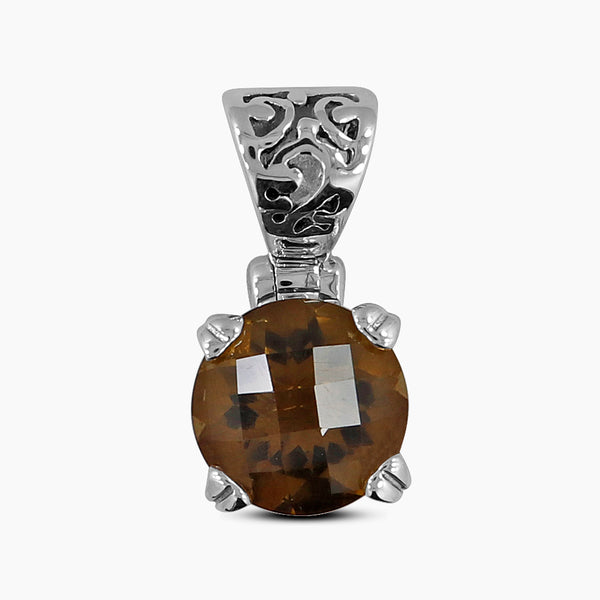 Natural Bear Quartz Silver Pendants