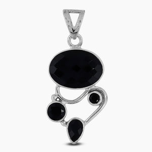 925 Silver Black Onyx Pendants