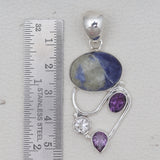 925 Sterling Silver Sodalite Pendants