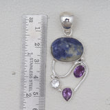 925 Sterling Silver Sodalite Pendants