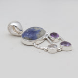 925 Sterling Silver Sodalite Pendants