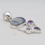 925 Sterling Silver Sodalite Pendants